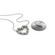 4 - Zayna 2.00 mm Round Green Garnet and Diamond Heart Pendant 