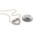 4 - Zayna 2.00 mm Round Aquamarine and Diamond Heart Pendant 
