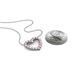 4 - Zayna 2.00 mm Round Pink Tourmaline and Diamond Heart Pendant 