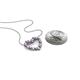 4 - Zayna 2.00 mm Round Amethyst and Diamond Heart Pendant 