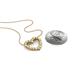 4 - Zayna 2.00 mm Round Yellow Sapphire and Diamond Heart Pendant 