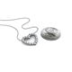 4 - Zayna 2.00 mm Round Aquamarine and Lab Grown Diamond Heart Pendant 