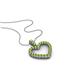 1 - Zylah Green Garnet Heart Pendant 