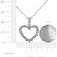 5 - Zylah Lab Grown Diamond Heart Pendant 