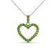 2 - Zylah Green Garnet Heart Pendant 
