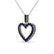 3 - Zylah Blue Sapphire Heart Pendant 