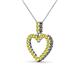 3 - Zylah Yellow Sapphire Heart Pendant 