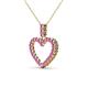 3 - Zylah Pink Sapphire Heart Pendant 