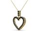 3 - Zylah Black Diamond Heart Pendant 