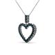 3 - Zylah Blue Diamond Heart Pendant 