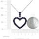 5 - Zylah Blue Sapphire Heart Pendant 