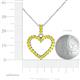5 - Zylah Yellow Sapphire Heart Pendant 