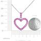 5 - Zylah Pink Sapphire Heart Pendant 
