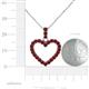 5 - Zylah Red Garnet Heart Pendant 