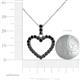 5 - Zylah Black Diamond Heart Pendant 