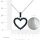 5 - Zylah Blue Diamond Heart Pendant 