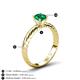 5 - Eudora Classic 6.00 mm Round Emerald Solitaire Engagement Ring 