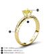 5 - Eudora Classic 6.00 mm Round Yellow Diamond Solitaire Engagement Ring 