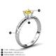 5 - Eudora Classic 6.00 mm Round Lab Created Yellow Sapphire Solitaire Engagement Ring 