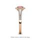 5 - Raisa Desire Oval Shape Pink Tourmaline and Round Diamond Halo Engagement Ring 