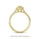 4 - Raisa Desire Oval Shape Yellow Sapphire and Round Diamond Halo Engagement Ring 