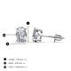 4 - Alina Oval Cut GIA Certified Diamond (7x5mm) Solitaire Stud Earrings 