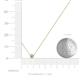 3 - Merilyn 3.00 mm Round Lab Grown Diamond Bezel Set Solitaire Pendant 
