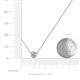 4 - Merilyn 4.80 mm Round Diamond Bezel Set Solitaire Pendant 
