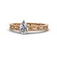 1 - Florie Classic 0.75 ct IGI Certified Lab Grown Diamond Pear Shape (7x5 mm) Solitaire Engagement Ring 