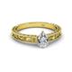2 - Florie Classic 0.75 ct IGI Certified Lab Grown Diamond Pear Shape (7x5 mm) Solitaire Engagement Ring 