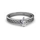 2 - Maren Classic GIA Certified 7x5 mm Pear Shape Diamond Solitaire Engagement Ring 