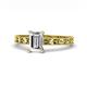 1 - Niah Classic 1.00 ct IGI Certified Lab Grown Diamond Emerald Shape (7x5 mm) Solitaire Engagement Ring 