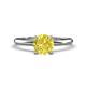 1 - Elodie 6.00 mm Round Yellow Diamond Solitaire Engagement Ring 