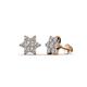 1 - Amora Diamond Flower Earrings 