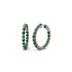 1 - Estella Emerald Hoop Earrings 