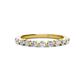 1 - Venice 2.50 mm Round Forever One Moissanite and Lab Grown Diamond 11 Stone Wedding Band 