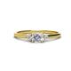 1 - Vera 6x4 mm Oval and Round Shape Diamond Promise Ring 