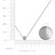 3 - Merilyn 4.00 mm Round Diamond Bezel Set Solitaire Pendant 