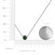 3 - Merilyn 5.00 mm Round Lab Created Alexandrite Bezel Set Solitaire Pendant 