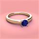 3 - Kyle 6.00 mm Round Blue Sapphire Solitaire Engagement Ring 