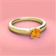 3 - Kyle 6.50 mm Round Citrine Solitaire Engagement Ring 