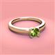 3 - Kyle 6.50 mm Round Peridot Solitaire Engagement Ring 