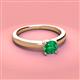 3 - Kyle 6.00 mm Round Emerald Solitaire Engagement Ring 