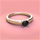 3 - Kyle 6.00 mm Round Black Diamond Solitaire Engagement Ring 