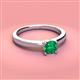 3 - Kyle 6.00 mm Round Emerald Solitaire Engagement Ring 