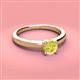 3 - Kyle 6.00 mm Round Yellow Diamond Solitaire Engagement Ring 