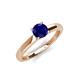 4 - Kyle 6.00 mm Round Blue Sapphire Solitaire Engagement Ring 