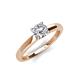 4 - Kyle GIA Certified 6.50 mm Round Diamond Solitaire Engagement Ring 