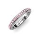 4 - Caitlin 1.60 mm Pink Tourmaline Eternity Band 