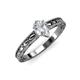 3 - Rachel Classic 7x5 mm Pear Shape Forever Brilliant Moissanite Solitaire Engagement Ring 